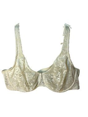 Cacique white lace un-padded wired bra 46C